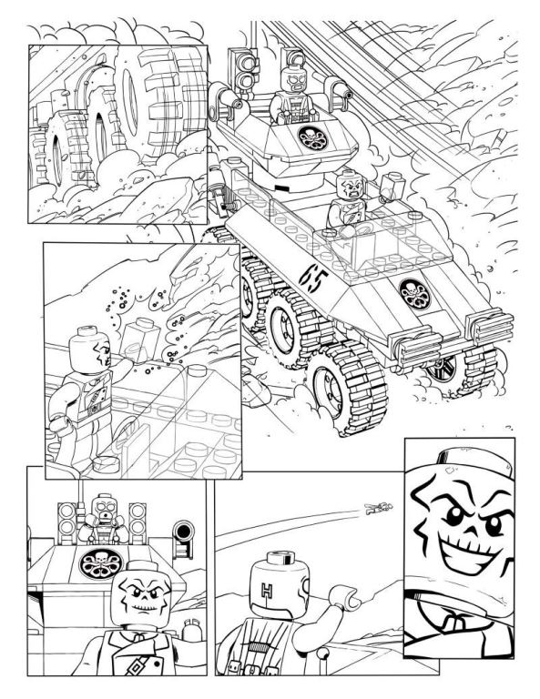 Kids-n-fun.com | 15 coloring pages of Lego Marvel Avengers